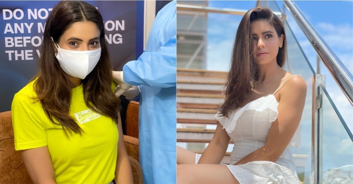 Aamna Sharif Takes First Jab Of Vaccine Shares Hot Pictures In White Mini Ruffled Dress