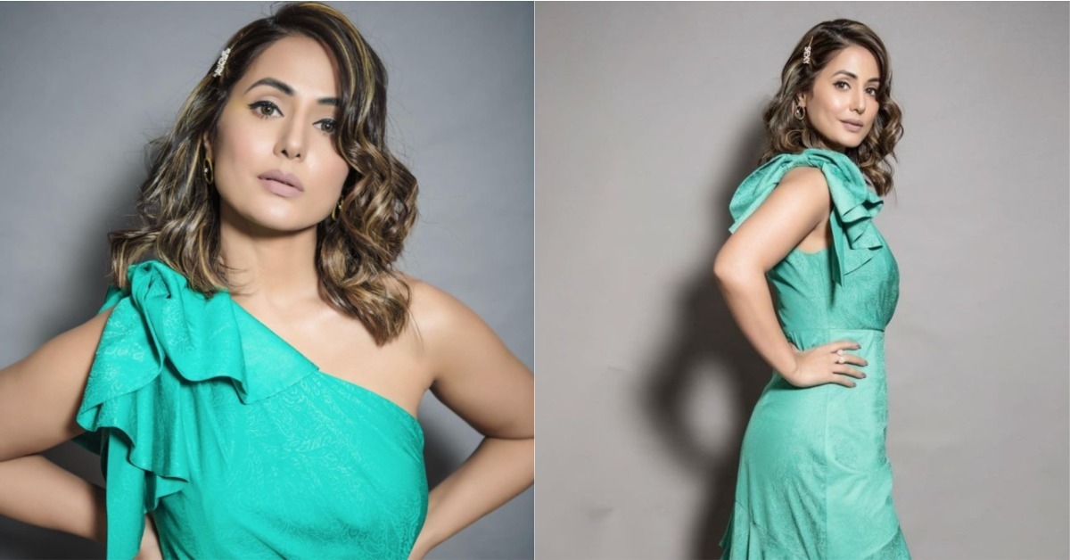 Hina Khan Is Looking Stunning In Her One-Shoulder Outfit