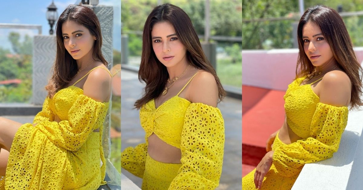 Aamna Sharif Looks Sizzling Hot In Yellow Outfit As She Shines Brighter Than The Sun.
