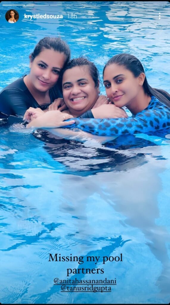 Krystle D'souza pool pictures