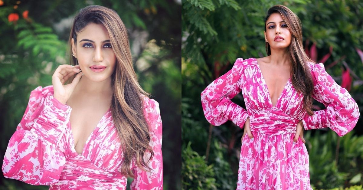 Surbhi Chandna Wears A Floral Printed Pink Dress And Her Gorgeous Eyes Will Stab Your Heart