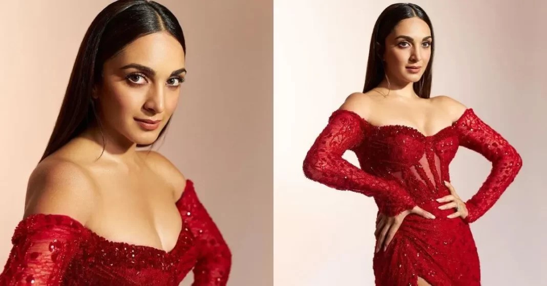Kiara Advani looks breathtaking in red dress for an award show