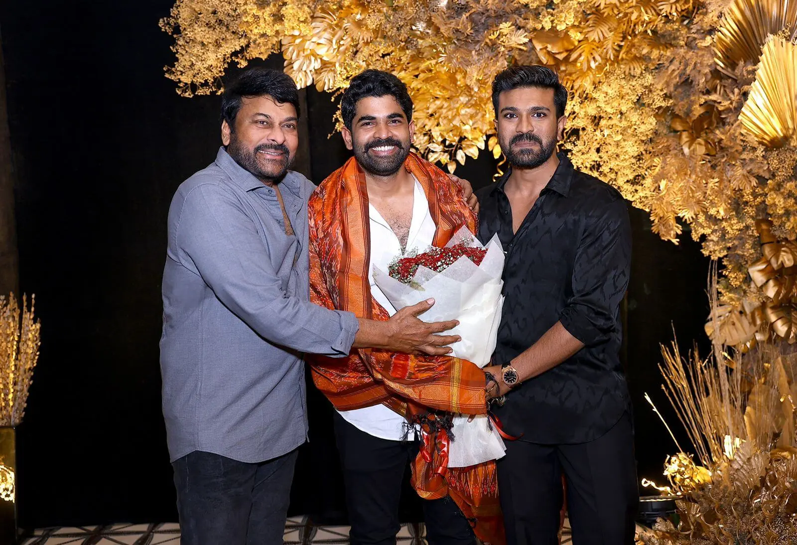 Chiranjeevi, Ram Charan and Karthikeya