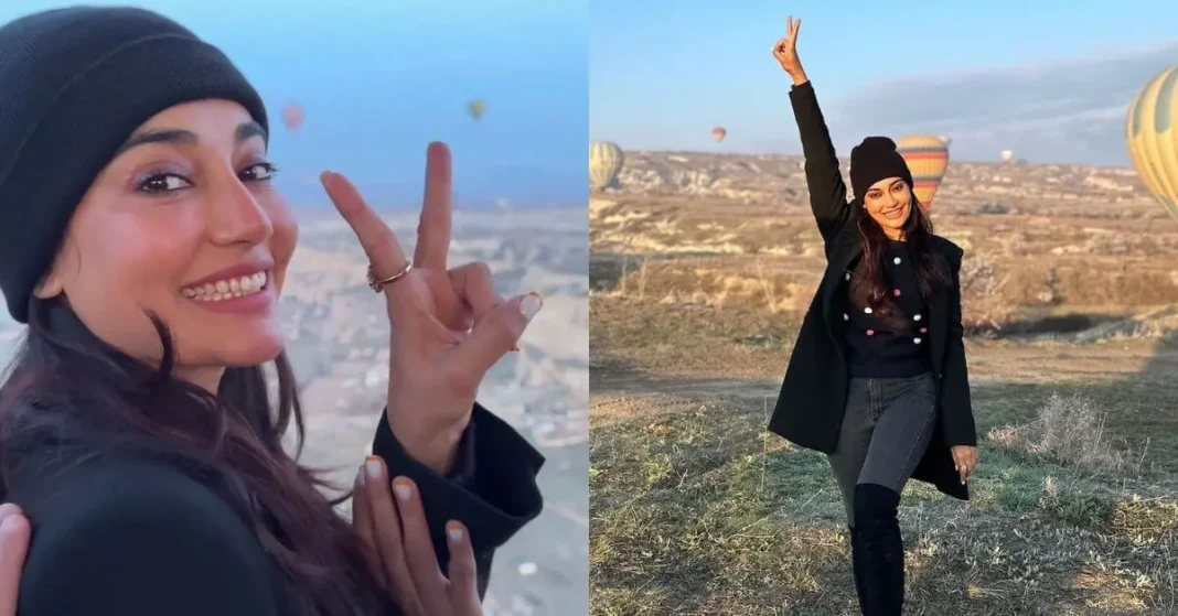 Surbhi Jyoti holidays in Turkey enjoys Hot Air Balloon Ride with her friend Rithvik