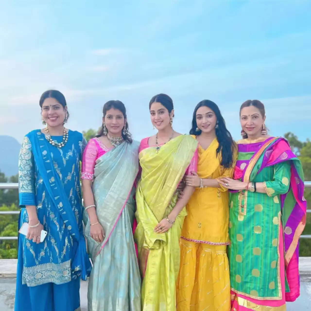 Janhvi Kapoor in Tirupati with friends