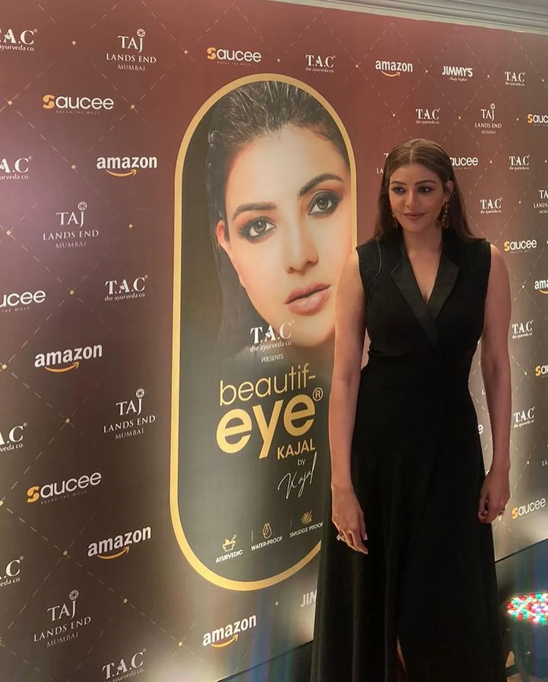 Kajal launches eye liner product