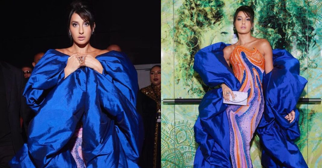 Nora Fatehi Channels Her Inner Princess In Blue Gown