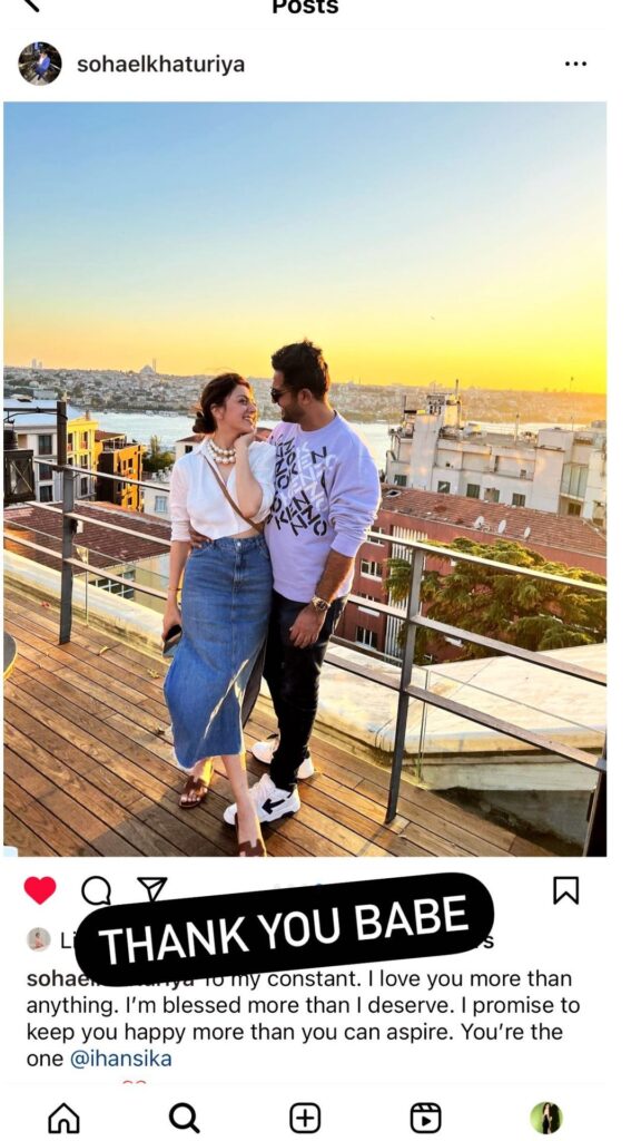 Hansika motwani husband