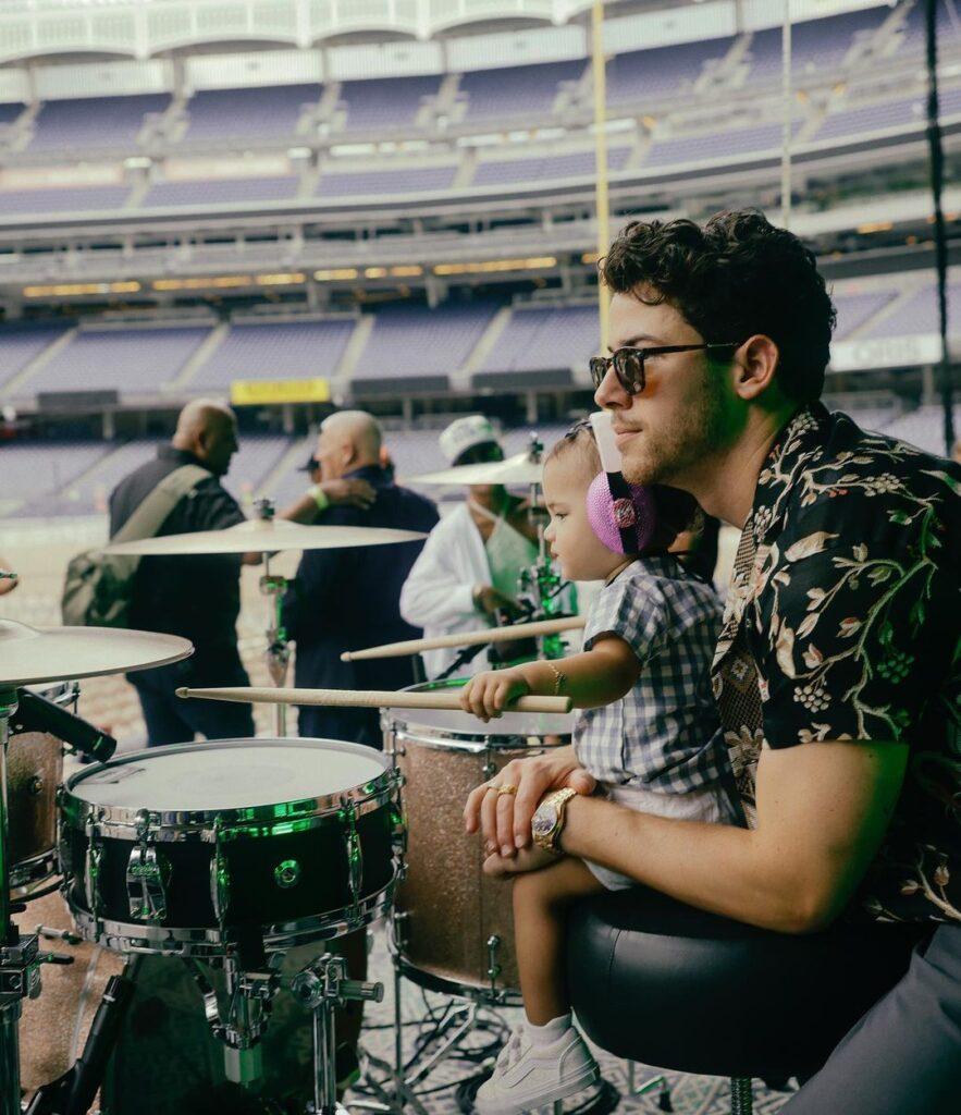 Nick Jonas with daughter Malti