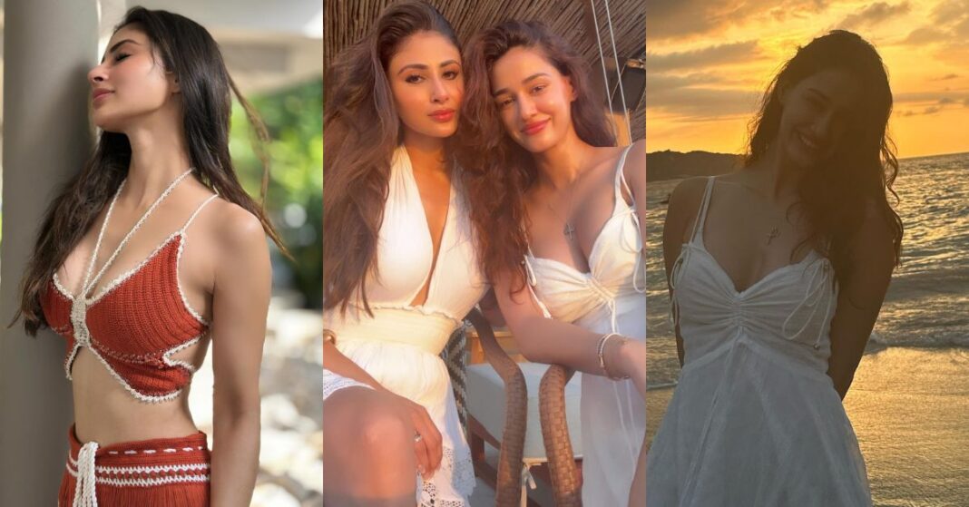 Mouni Roy And Disha Patani Twinning In White Outfits On Their Phuket Vacation; Enjoy Bike Ride And Beach Walks.